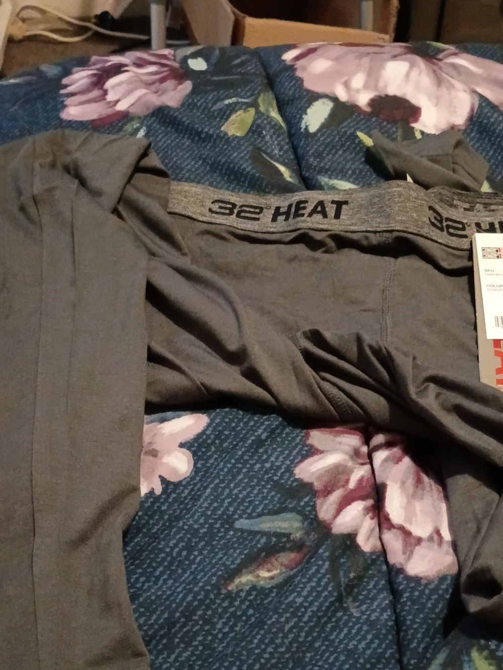 32 Degrees Men's Gray Thermal Base Layer Top